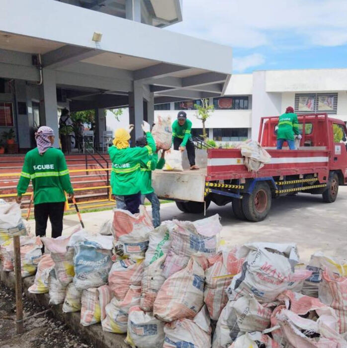 E-Cube construction team performing Metro Naga Water District project works